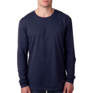 Next Level Men's Cotton LongSleeve Crew - N3601 - Midnight Navy